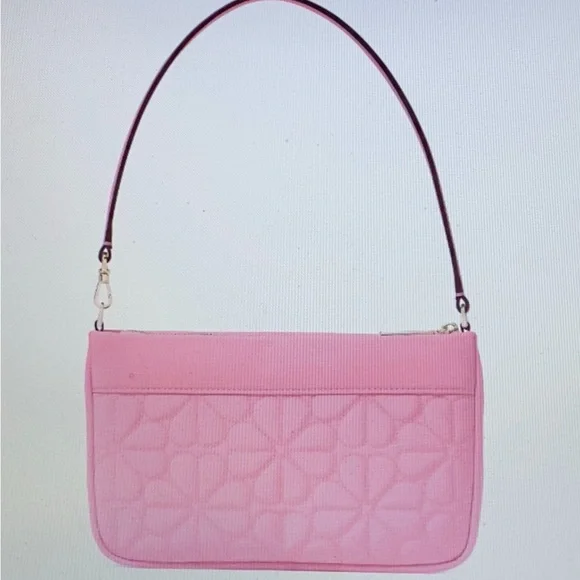 Kate Spade Coral Quilted Clutch. Sold - Picture 5 of 5